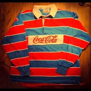 Vintage Coca-Cola Rugby Polo
